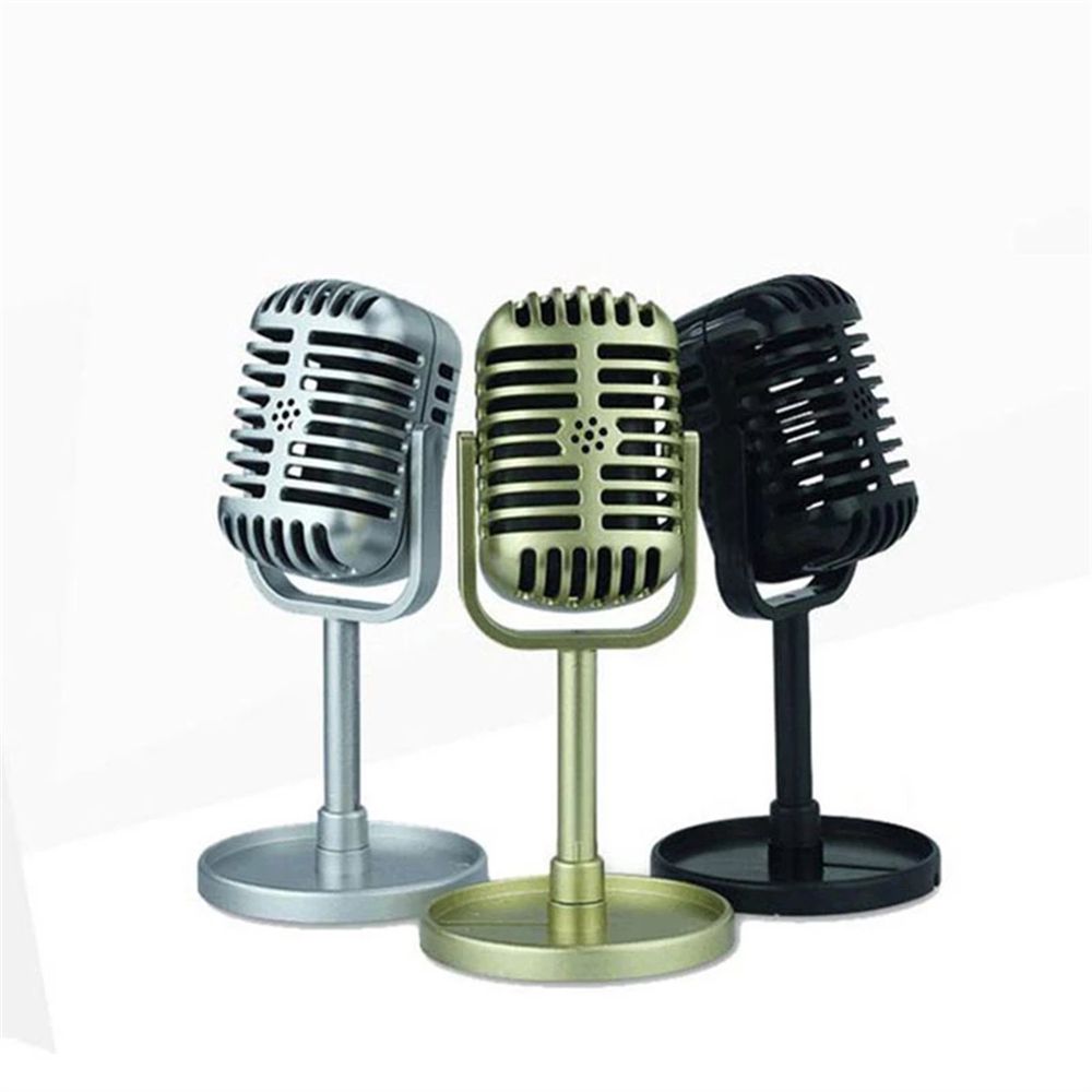 AUAUDAN Special Photo Props Play House For Adult Children Pretend Play Toy Microphone Toy Fake Mic Simulation Microphone Kid Toy