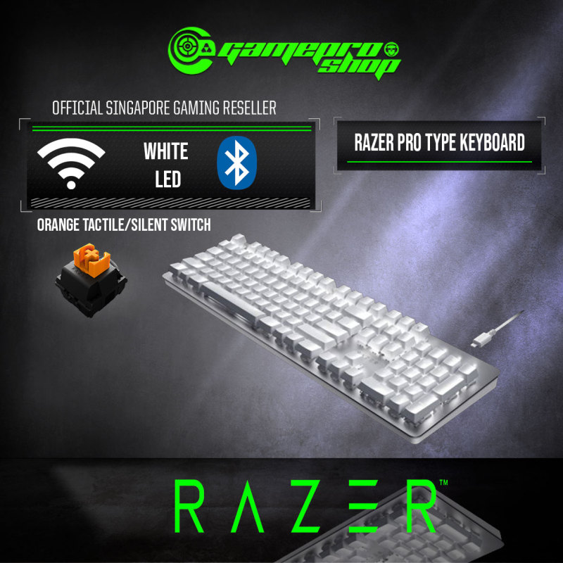 Razer Pro Type Wireless Mechanical Keyboard- RZ01-03070100-R3M1-(2Y) Singapore