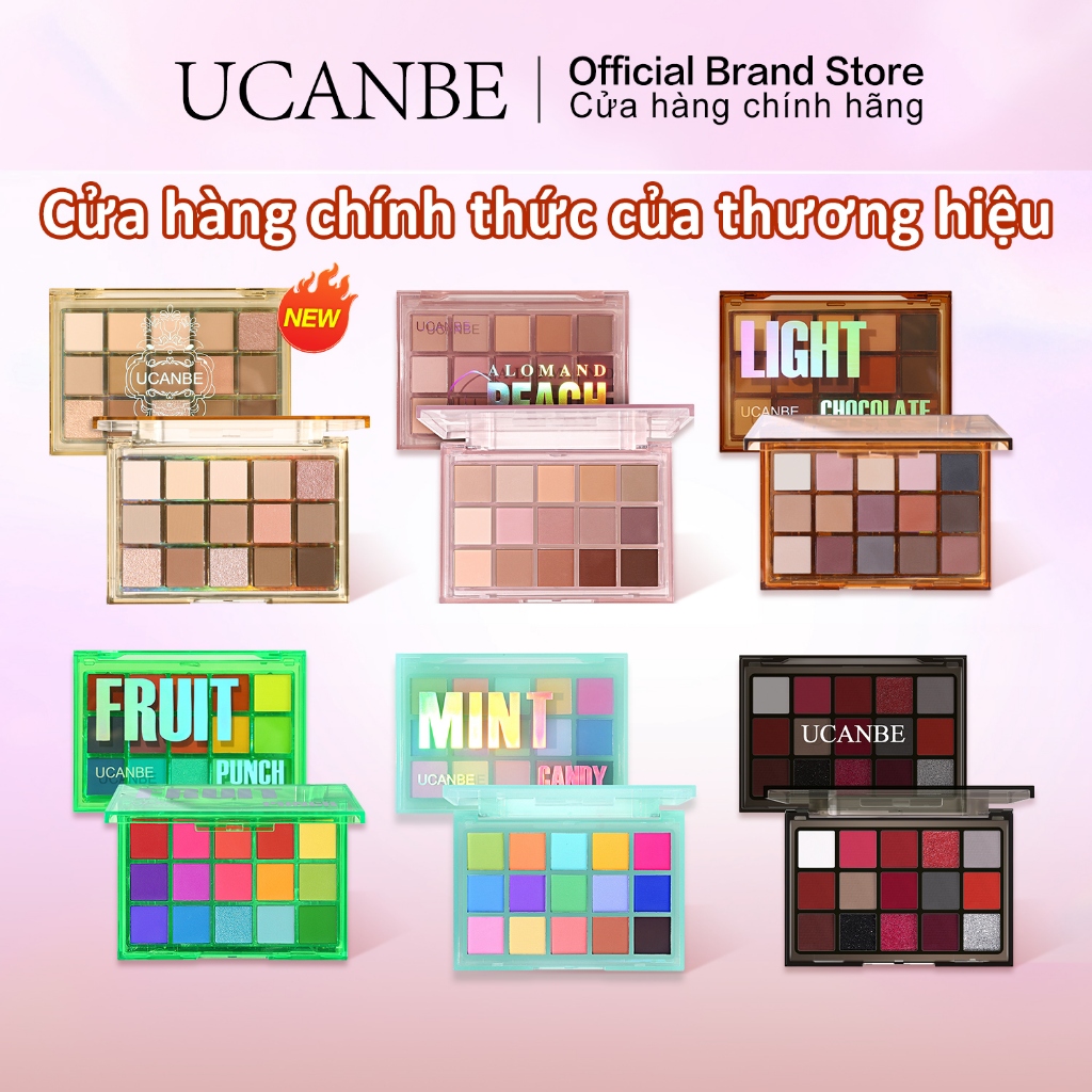 Bảng Phấn Mắt UCANBE 15 Màu - Matte, Shimmer, Long Lanh - Hồng, Tím, Đỏ, Xanh Dương, Vàng, Xanh Lá, Khói Bộ Trang Điểm Hàng Ngày & Đảng Sắc Tố Cao