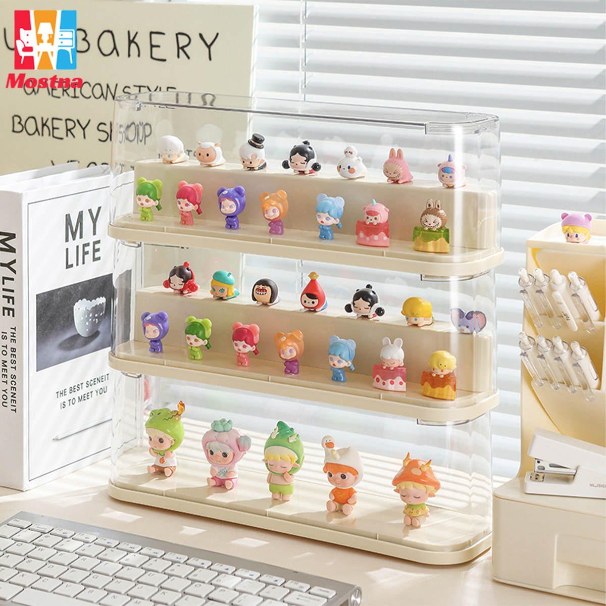 กล่องใส่โมเดล ที่เก็บโมเดล กล่องโชว์โมเดลอะคริลิค กันฝุ่น รุ่น กล่องใส วางซ้อนกันได้ ความจุขนาดใหญ่ การออกแบบช่องเสียบการ์ด ราคา 106 บาท*ส่งฟรี