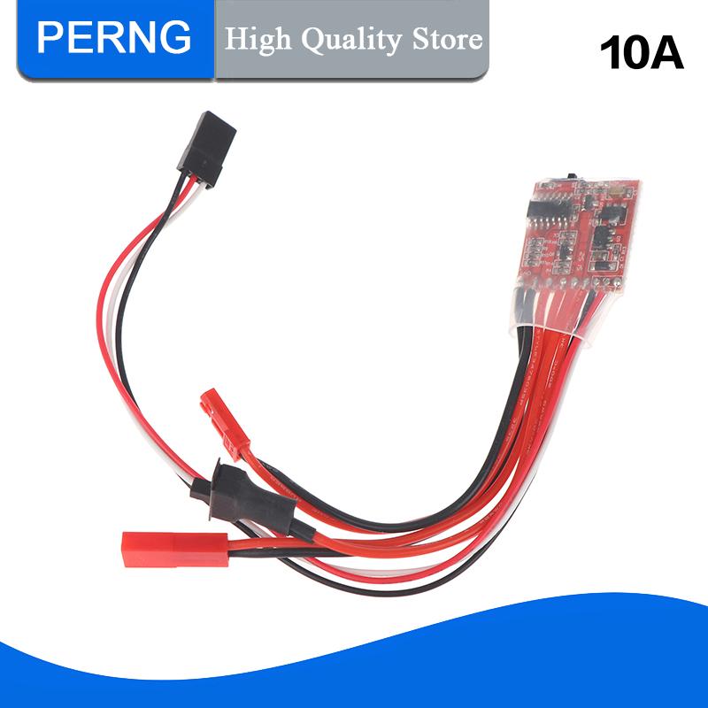 [PERNG] Tehe Micro ESC 10A 15A 20A 30A chải ESC RC ESC điện tốc độ điều khiển cho Diy Mini 1 16 1 18 1 24 RC Xe thuyền TANK W phanh - 5