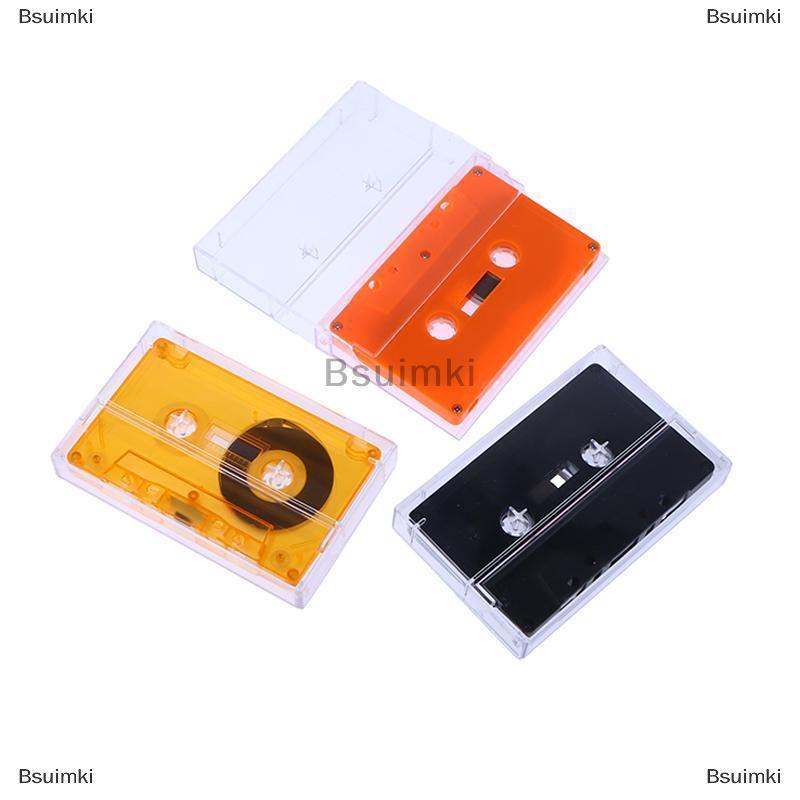 [COD] Bsuimki 1 bộ tiêu chuẩn Cassette màu trống băng máy nghe nhạc với 45 phút từ băng âm thanh rõ ràng hộp lưu trữ cho bài phát biểu âm nhạc ghi âm