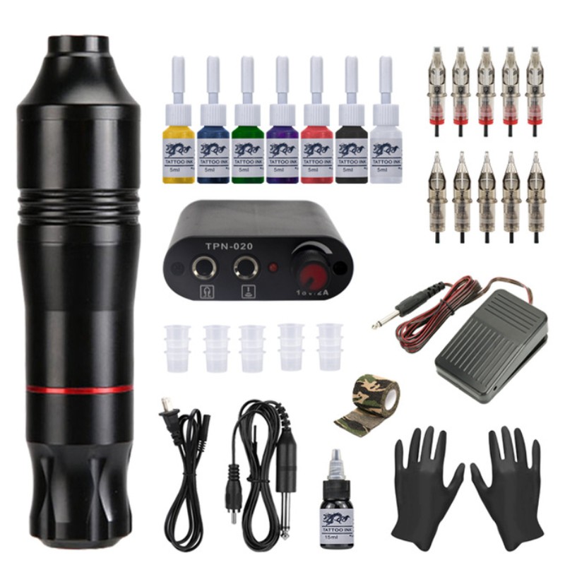 Động Cơ Chuyên Nghiệp Rotary Tattoo Machine Pen Loại Xăm Máy Liner Và Shader Tattoo Machine Set Tattoo Nguồn Cung Cấp Phụ Kiện Công Cụ