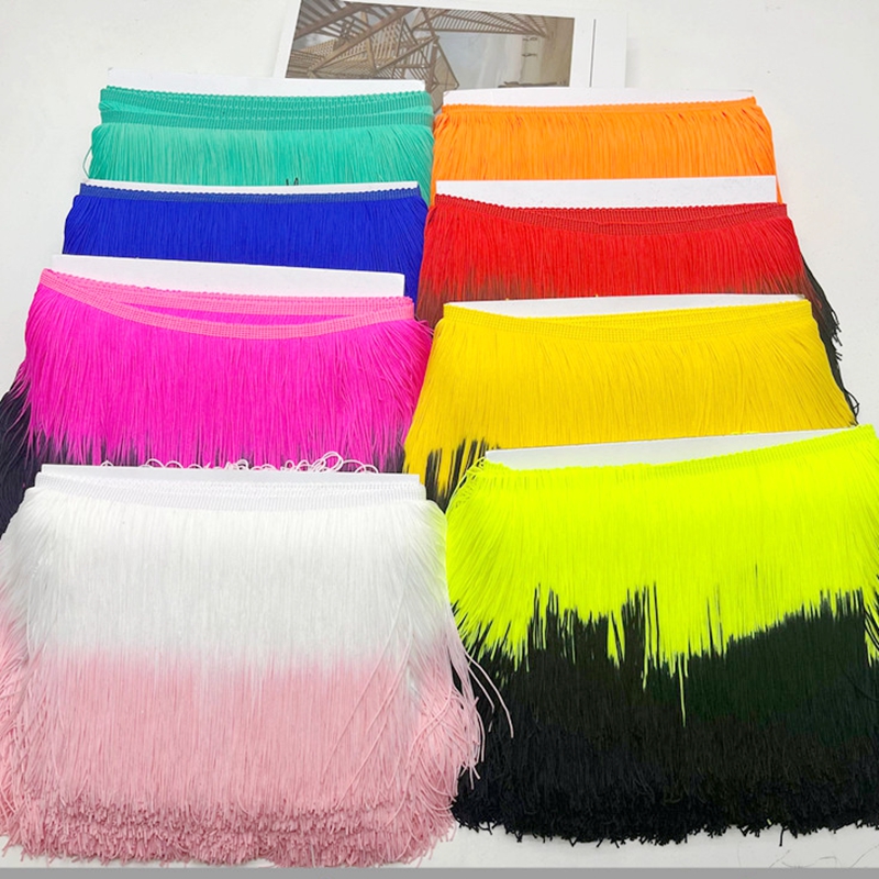20Cm dây tua rua Rìa DIY may vá cho tiệc cưới váy Vũ điệu Latin Vải Handmade trang phục sân khấu Rèm