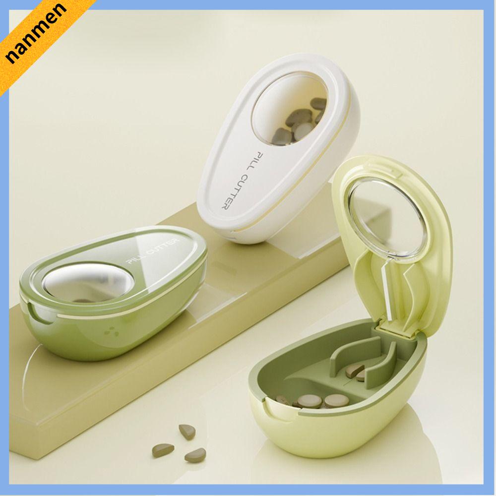 NANMEN 2 trong 1 Bộ chia thuốc viên Chống bụi Viên thuốc Bộ chia máy nghiền Di động Bộ chia tổ chức Bộ chia thuốc cho thuốc viên nhỏ hoặc lớn