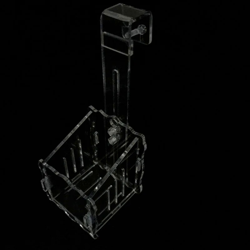 New▷♞Trang trí hồ cá treo Bể Cá Pha Lê Acrylic nồi Polka Nước Trồng ly hình trụ Phụ kiện cho ăn với núm hút cao su-taotao dễ thương