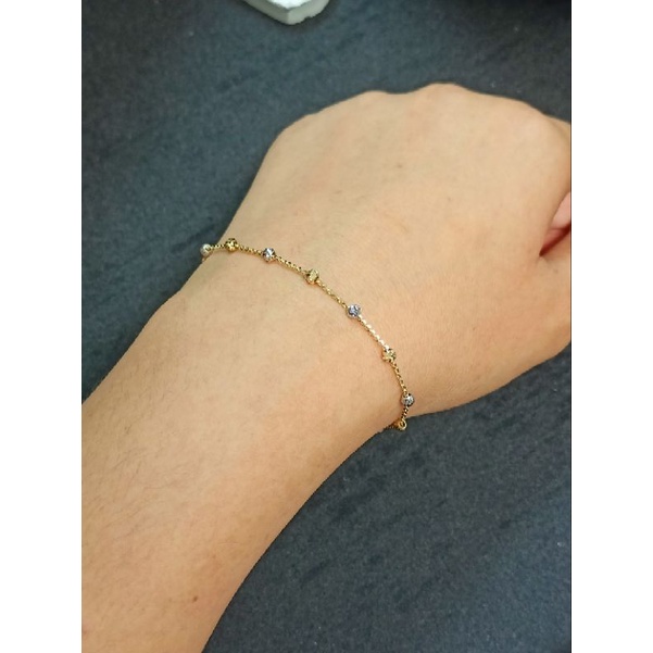 9k สร้อยข้อมือ2กษัตริย์ทองแท้37.5%///ของแท้100%!!!-ลด30%/// ราคา 5,145 บาท*ส่งฟรี