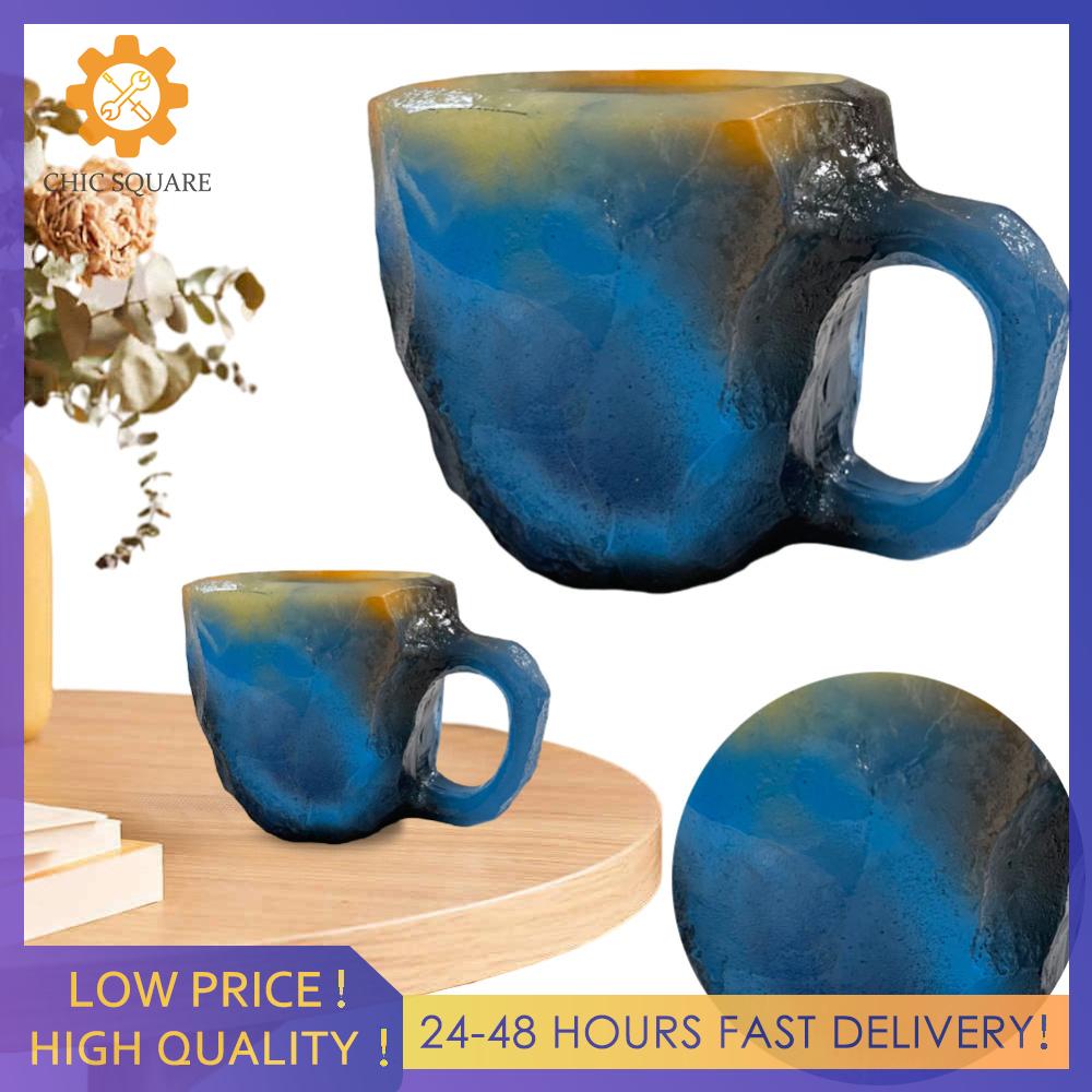 【New Arrival】 Imitation Mineral Crystal Coffee Mugs Colorful Fake Crystal Mug Multi-use Water Cup with Handle for Milk Coffee Tea - 8