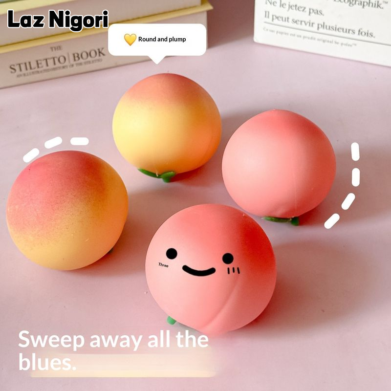 Laz Nigori Cute Peach Squishy Stress Relief Toy for Fun and Relaxation ราคา 33 บาท*ส่งฟรี