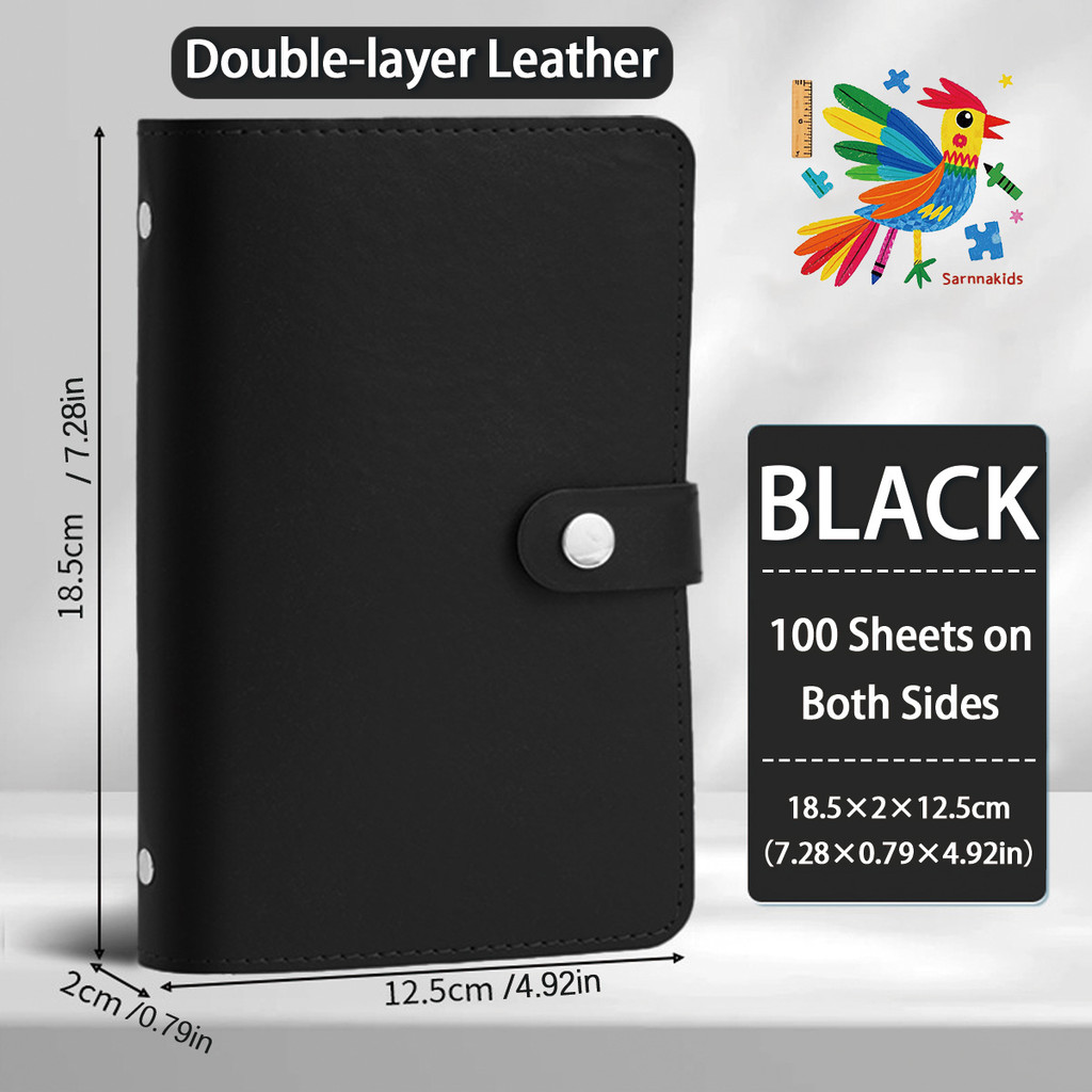 A6 Photo Card Binder Budget Money Storage Wallet Book-shaped Document Storage Folder Budget Binder