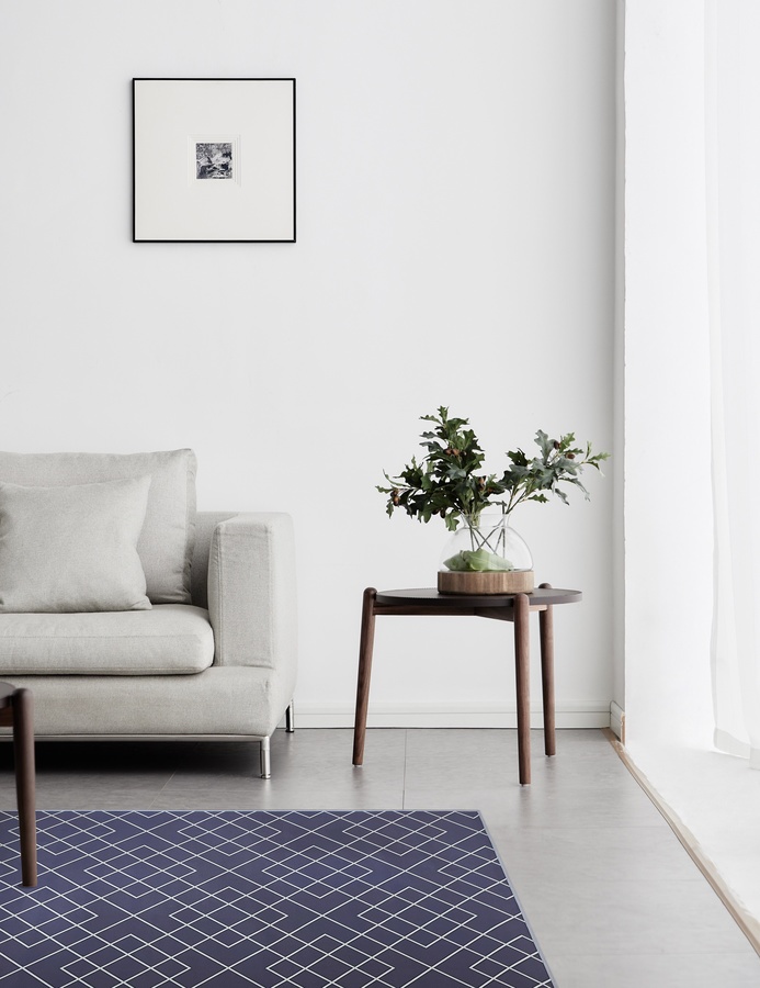 Global House COZY พรมปูพื้นสไตล์นอร์ดิก รุ่น ROSE-03 ขนาด 90x150x0.6CM สีกรม รับประกันของเเท้! ราคา 467 บาท*ส่งฟรี