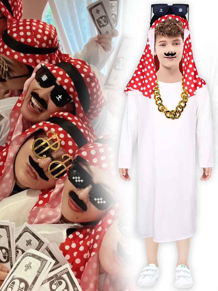   HỎA TỐC  Trang Phục Ả Rập Hóa Trang Dubai Trung Đông cho Người Lớn Trẻ Em Halloween Team building 