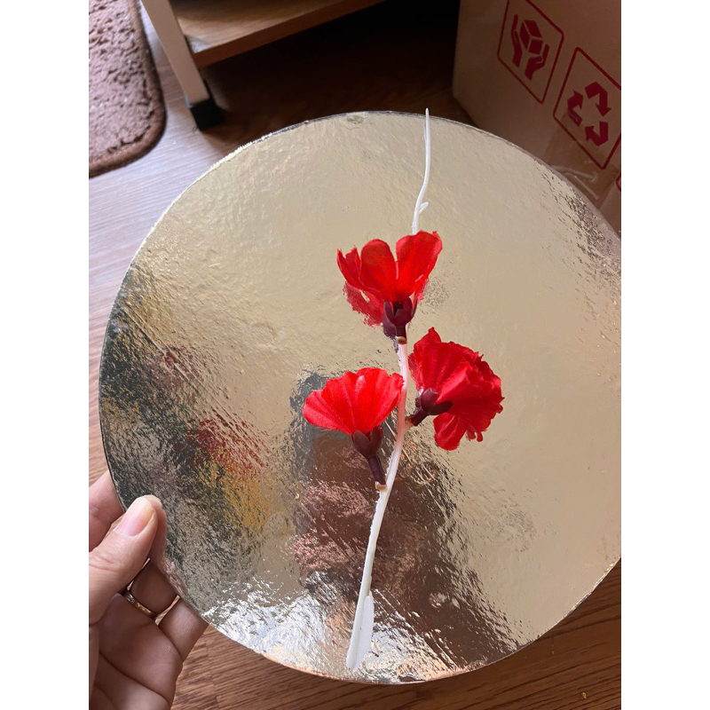 trang  trí tết 2025 Lẻ 1 nhánh đào râu trang trí set tháp bánh nước trang trí ngày Tết
