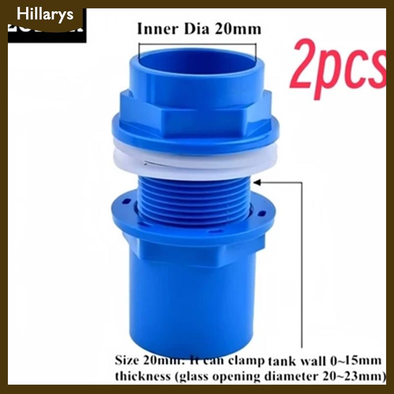 [Hillarys] 2 chiếc đầu nối PVC ống thoát nước bể cá dày 20 25 32 mm ống thoát nước trong vườn đầu nối đầu vào bể cá cho bể cá - 3