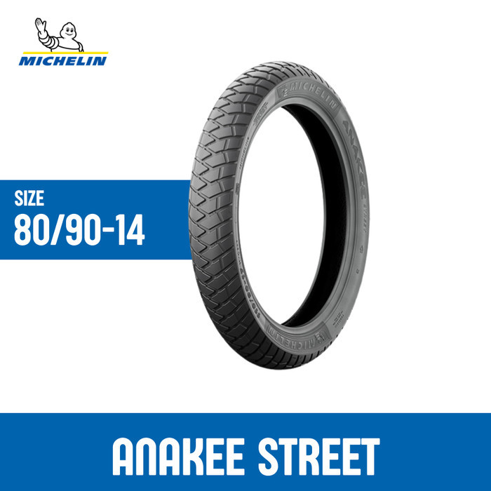 Michelin Ban Motor Depan Anakee Street 80-90 Ring 14 - Ban Motor Tubeless Harga  504,240 Ringgit*Penghantaran Percuma