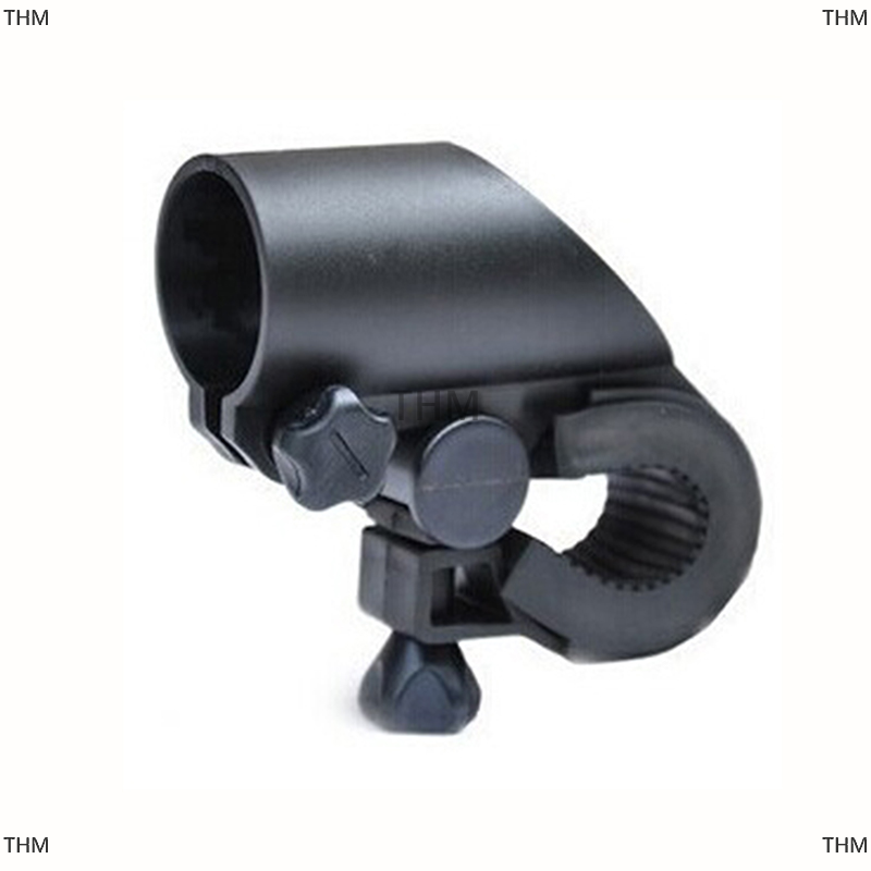 THM Xách tay xe đạp ánh sáng đèn đứng chủ xe đạp xe đạp xoay Grip Led đèn pin Torch kẹp Clip núi Bracket phụ kiện