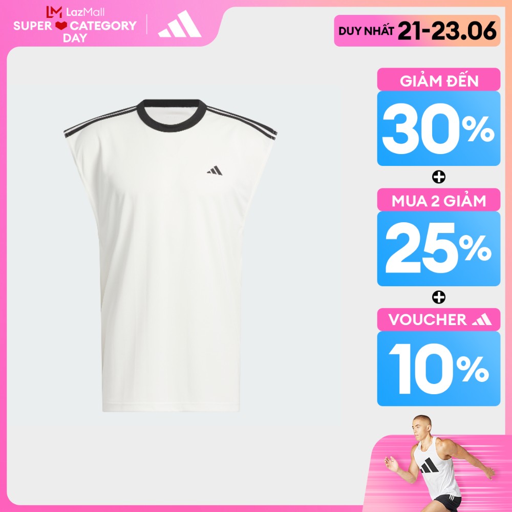 Adidas bóng rổ áo thun không tay bóng rổ all-world nam trắng in2572