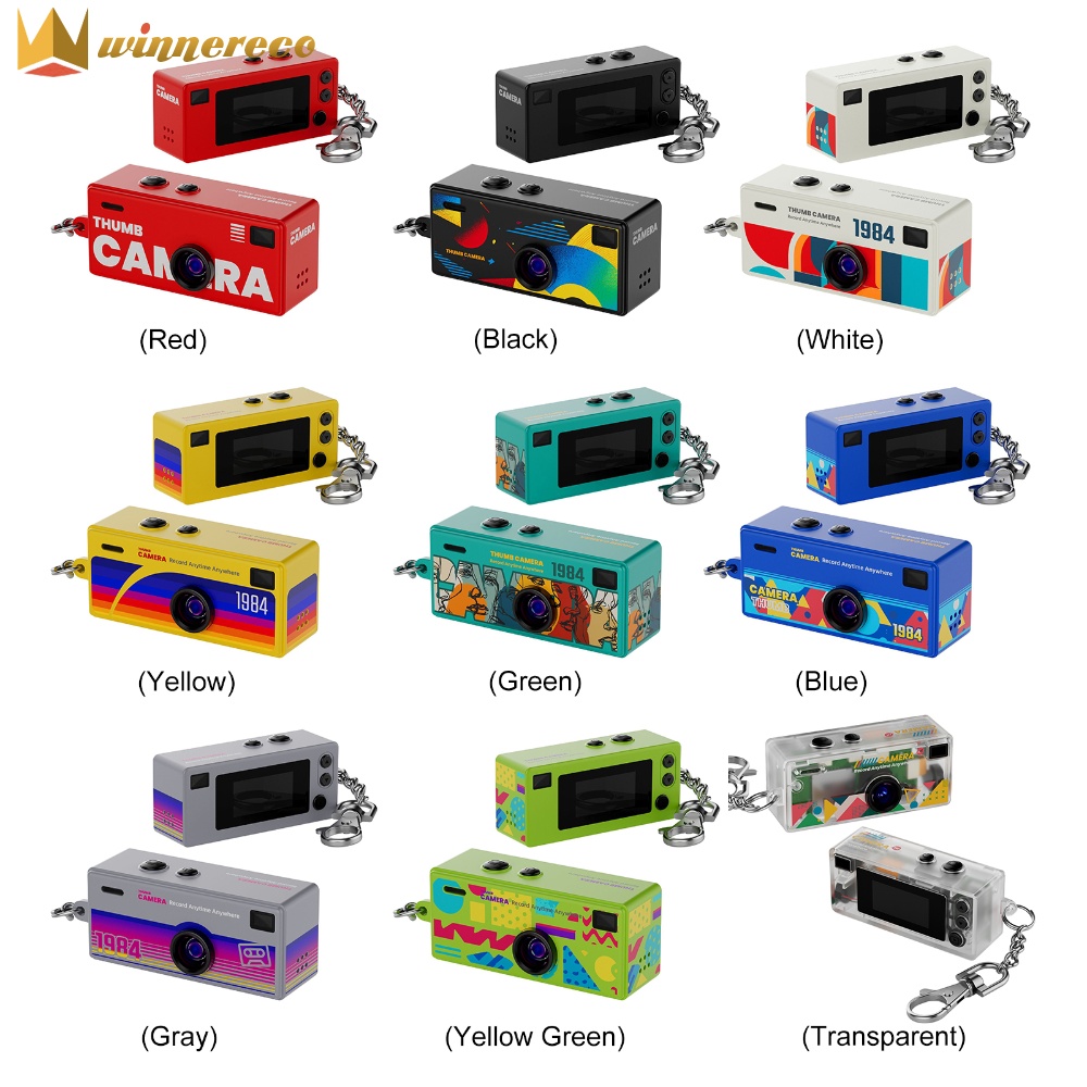 1984 Retro Thumb Camera Small Portable Action Camera with Classic Design for Adventure and Vlogging ราคา 549 บาท*ส่งฟรี
