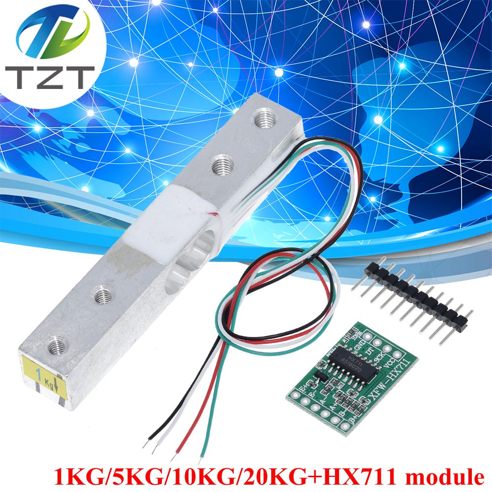 【Must-Have Style】 TZT Load Cell Weight Sensor 1KG 5KG 10KG 20KG HX711 Module Electronic Scale Alumin