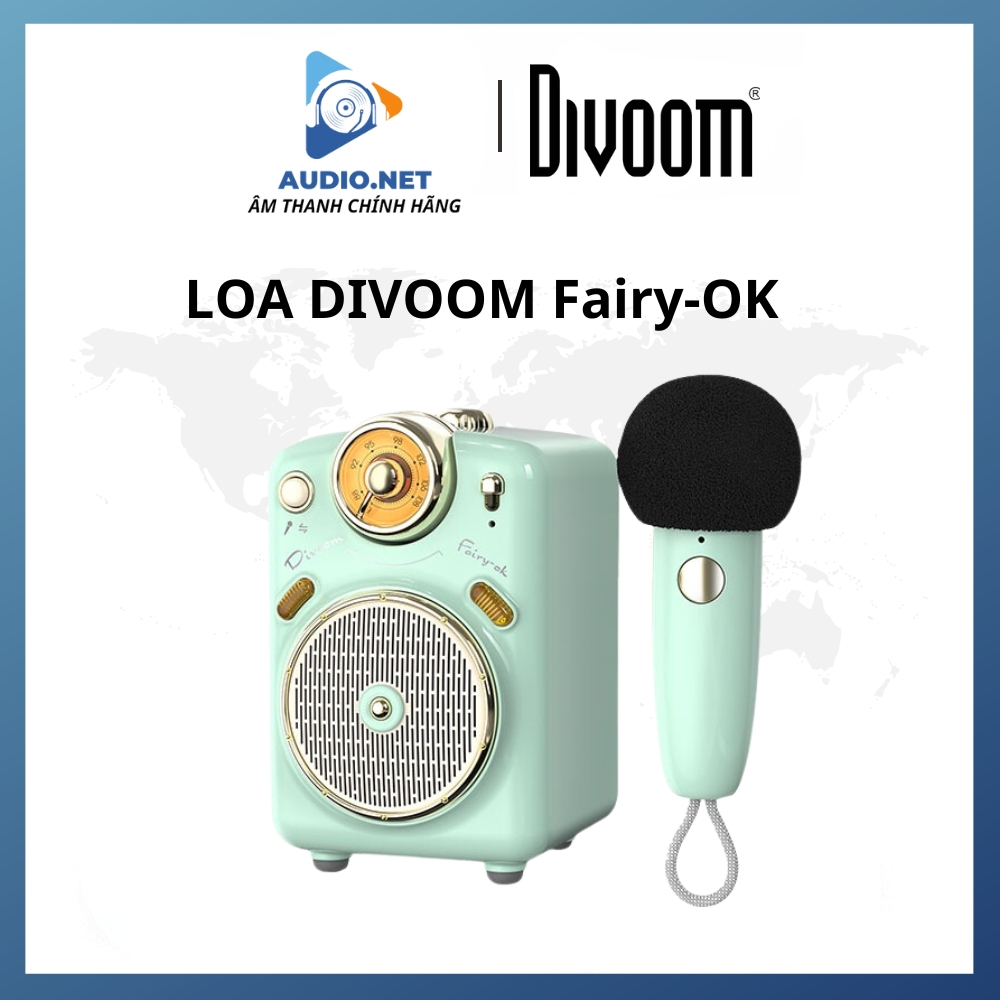 (Divoom) Fairy-OK Loa karaoke loa bluetooth mini mic đa chức năng Loa di động không dây có micro để hát