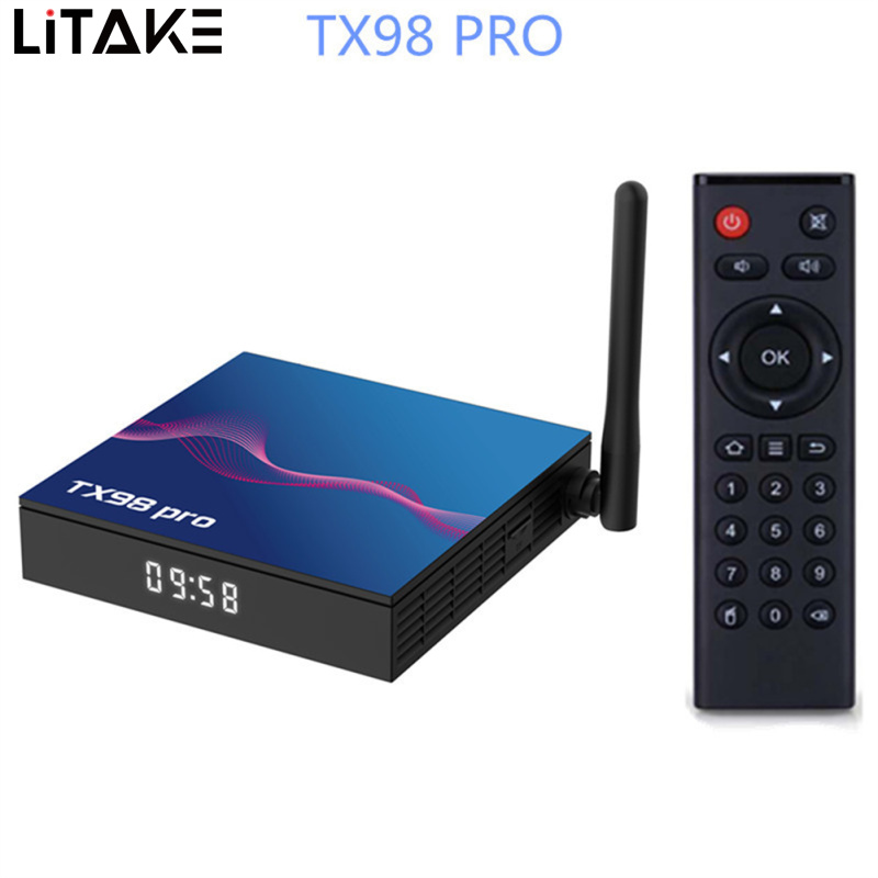 TX98 Pro Set-Top Box 12.0 HD Dual-Frequency WIFI6+BT5 TV Player With High Speed CPU Smart Media Player Set Top Box For Home ราคา 1,114 บาท*ส่งฟรี