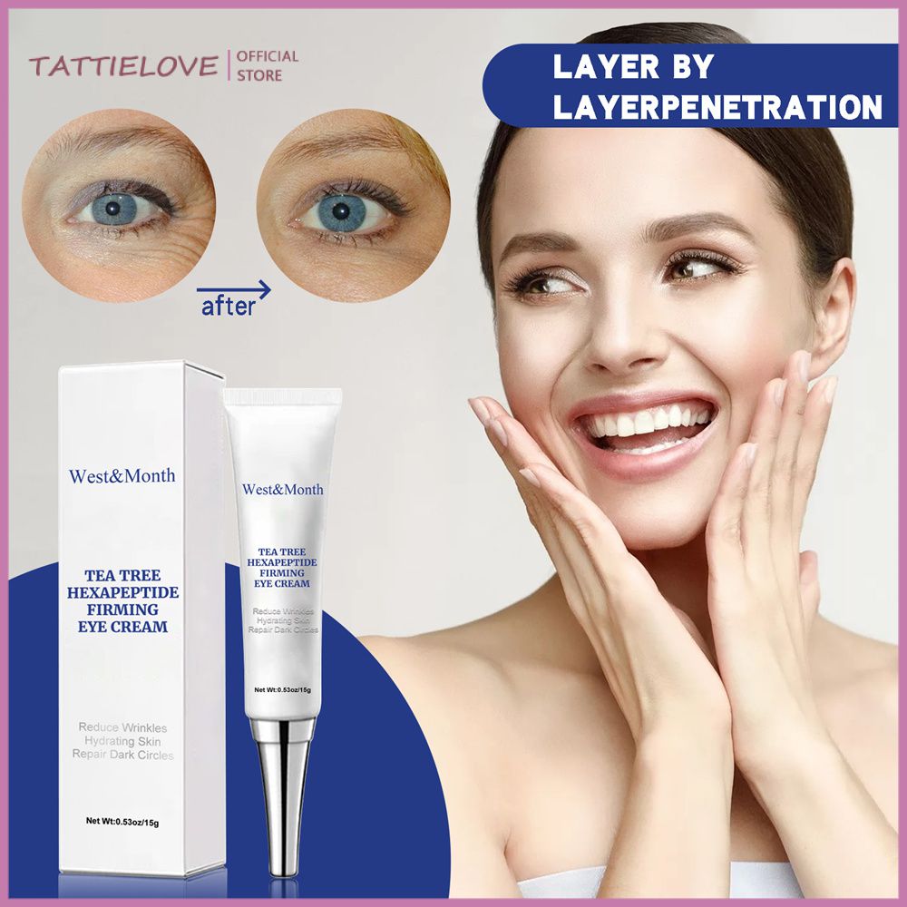 Tattielove Tây tháng trà hexapeptide thắt chặt Kem mắt 15g