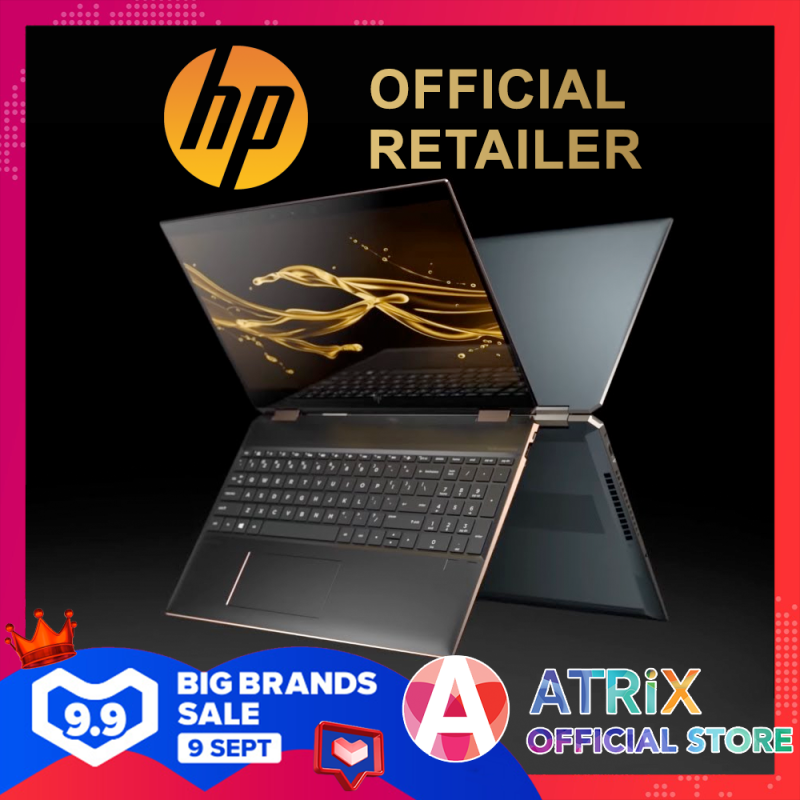 【Same Day Delivery】2020 HP Spectre x360 2-1 15.6inch〖Free Office 2019〗15.6 4K AMOLED Touch screen | i7-10750H | 16GB RAM | 1TB SSD | GTX1650Ti | Win10 Home | 2Yrs HP Onsite warranty + 1Yr ADP | HP Spectre x360 Laptop - 15-eb0017tx