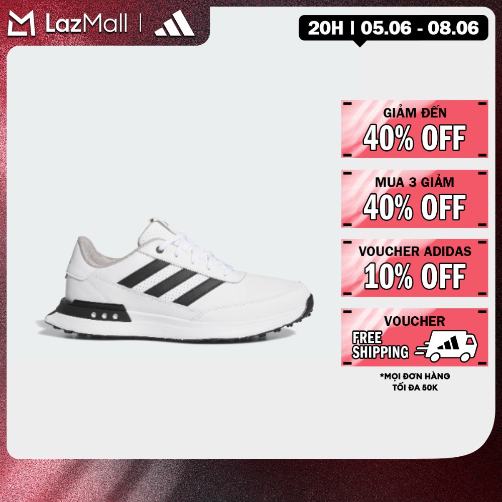 [6-8.6-MUA 3 GIẢM 30%+VOUCHER 5%] adidas Đánh gôn Giày Golf Da Đinh Liền S2G 24 Nam trắng JI4034