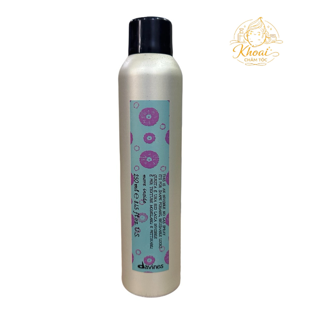 Gôm xịt vô hình không chứa Gas Invisible No Gas Spray Davines 250ml