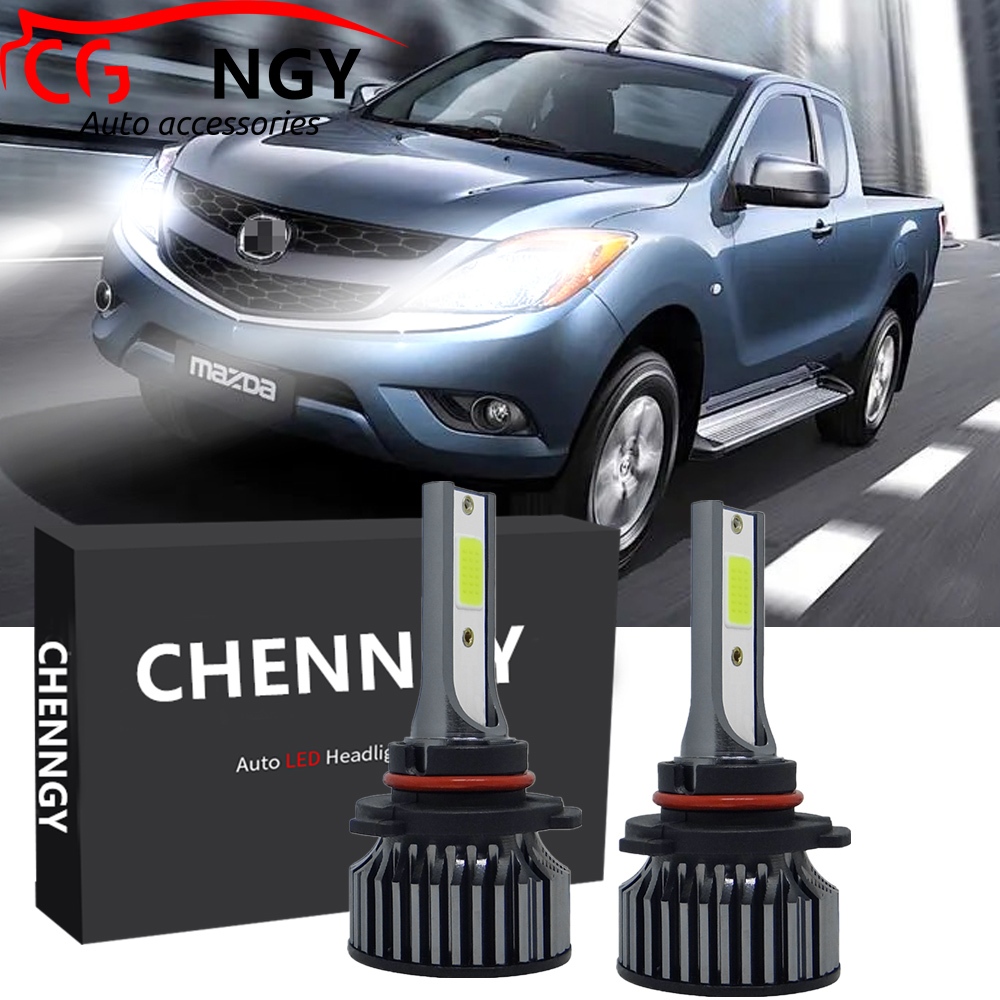 6000k สีขาว LED ไฟหน ้ าด ้ านหน ้ าหลอดไฟสูงต ่ ํา 12V - 32V ชุด 2 สําหรับสําหรับ Mazda BT50 ( ปี 2014 - 2019 ราคา 459 บาท*ส่งฟรี