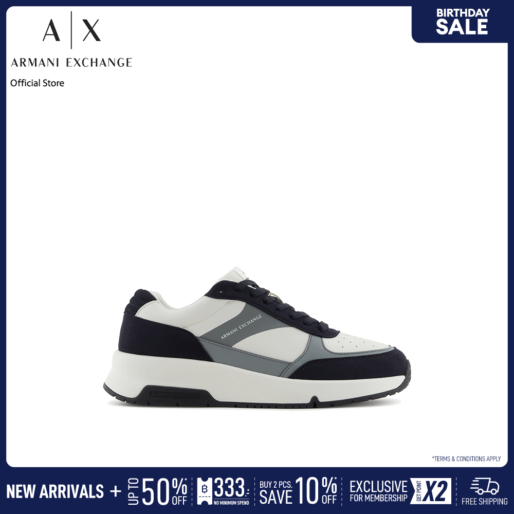 Armani Exchange Sneaker Men XUX225-XV862-U388 Multicolor ราคา 9,990 บาท*ส่งฟรี