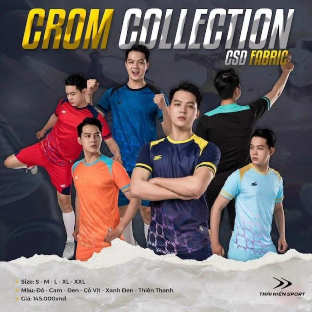 Quần áo bóng đá,đồ đá banh không logo RIKI CROM thun mè cao cấp không nhăn,không xù lông