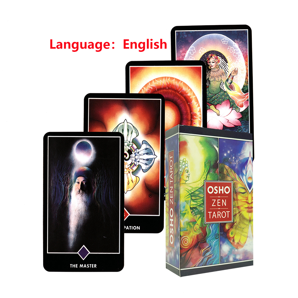 [Ufxk] Thẻ Tarot Osho Zen mới. Thẻ Tarot thẻ Oracle cho người mới bắt đầu
