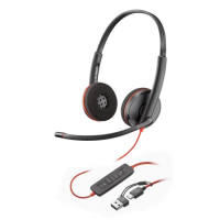 Plantronics Blackwire 3210 3220 Wired Headphone Headset with Boom Mic
