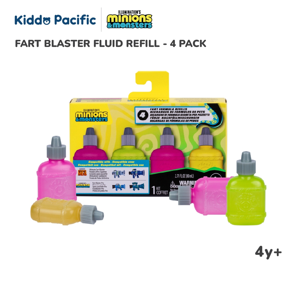 MINIONS & MONSTERS FART BLASTER FLUID REFILL - 4 PACK ชุดน้ำยาเติม ราคา 535 บาท*ส่งฟรี