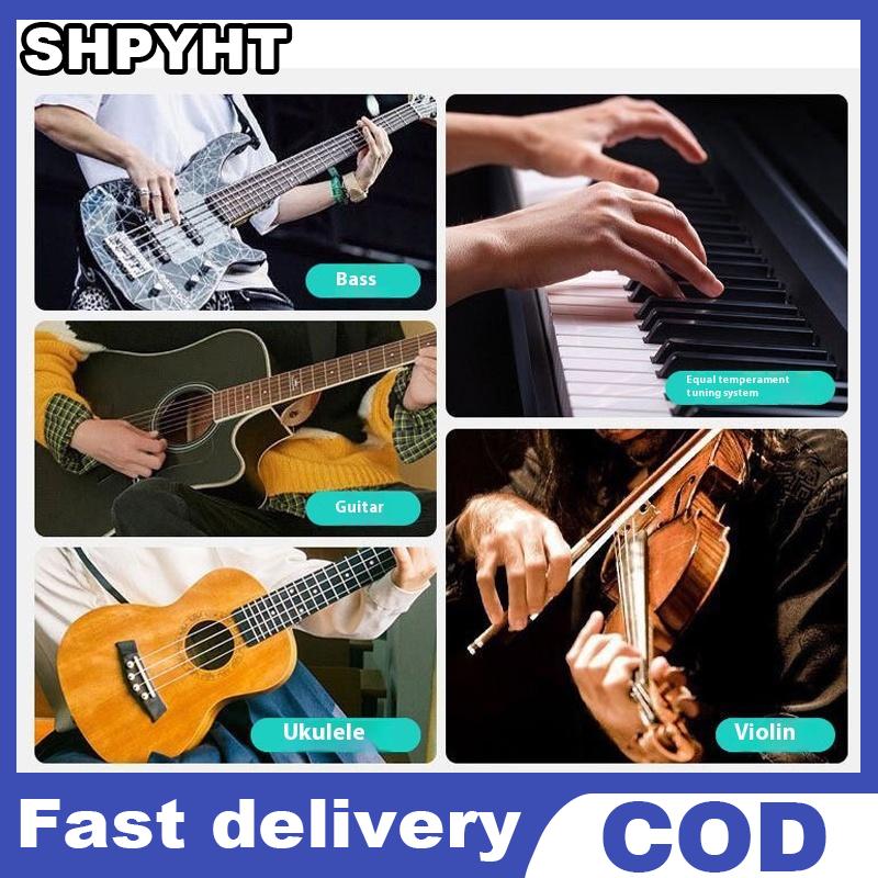 SHPYHT Colorful AT-01A Guitar Tuner Rotatable Clip-on Tuner Digital Electronic LCD Display For Acoustic Guitar Bass Ukulele Guitar Presyo  136 Piso*Libreng Shipping