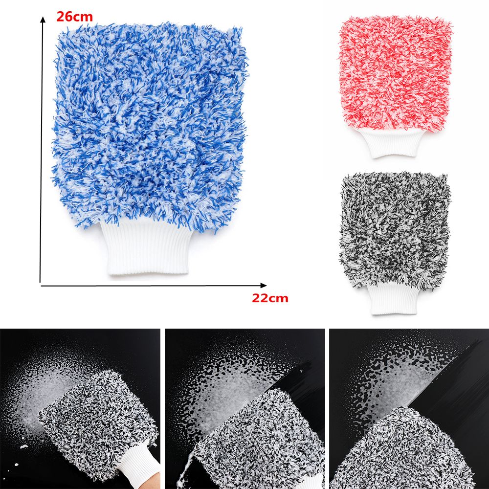 REPORT Mật độ cao Bàn chải giặt Super Absorbancy Găng tay xốp ô tô Sợi nhỏ Dụng cụ rửa Làm sạch tự động