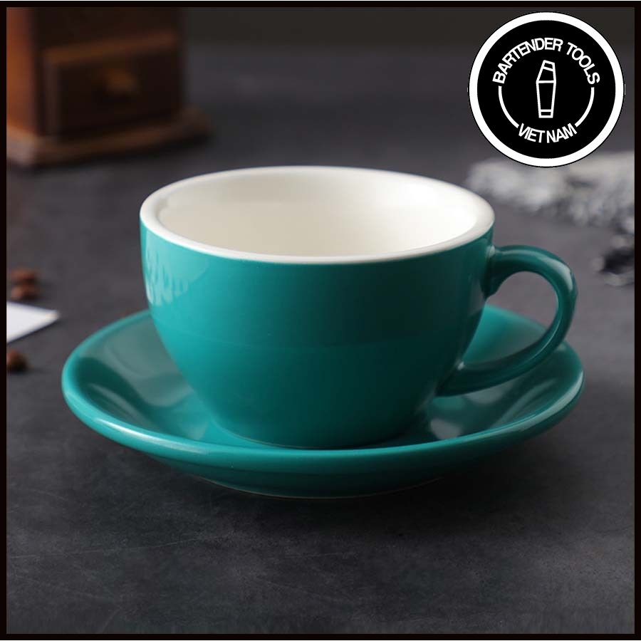 Ly, tách sứ uống cà phê capuchino 250ml