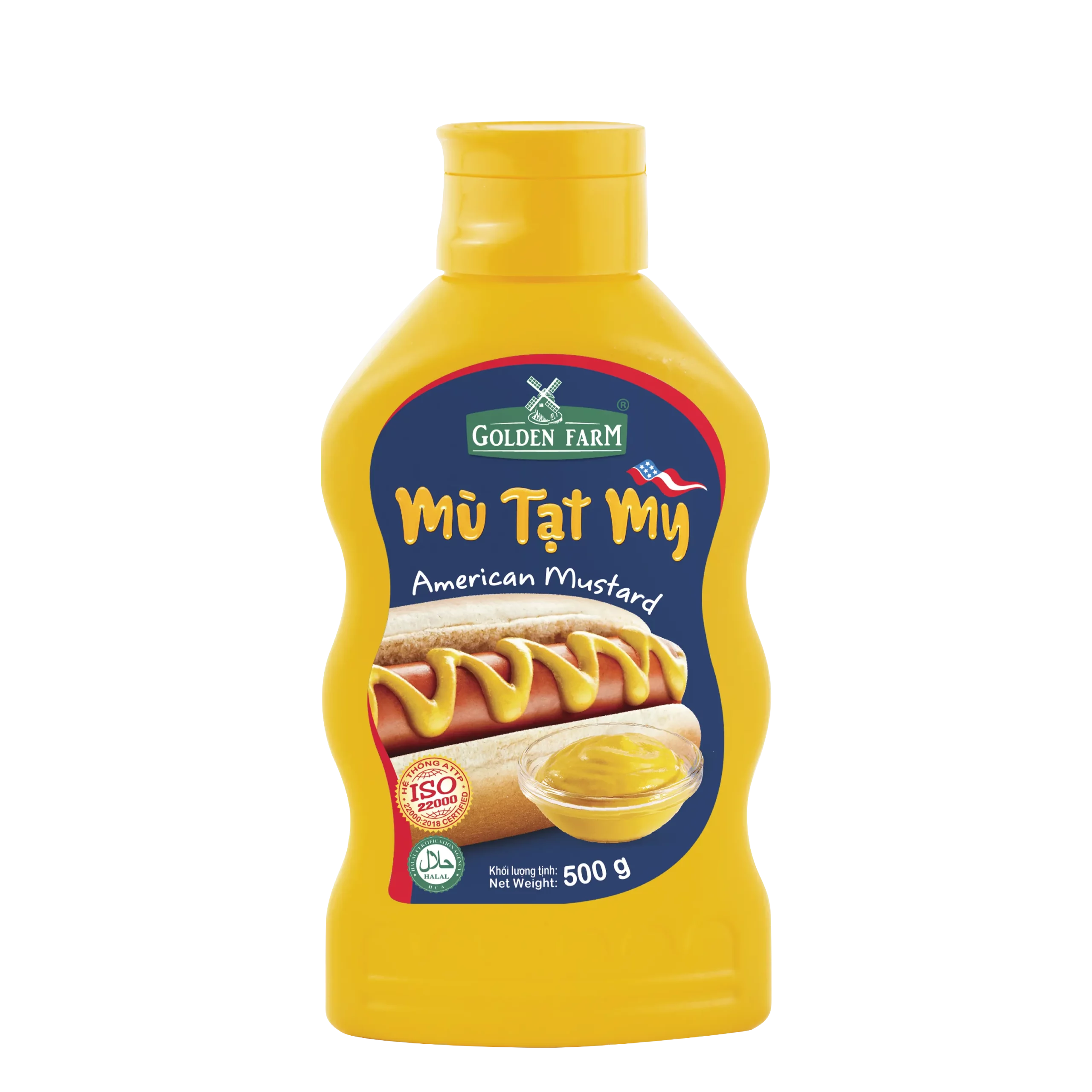 Xốt mù tạt vàng Golden Farm chai 500g