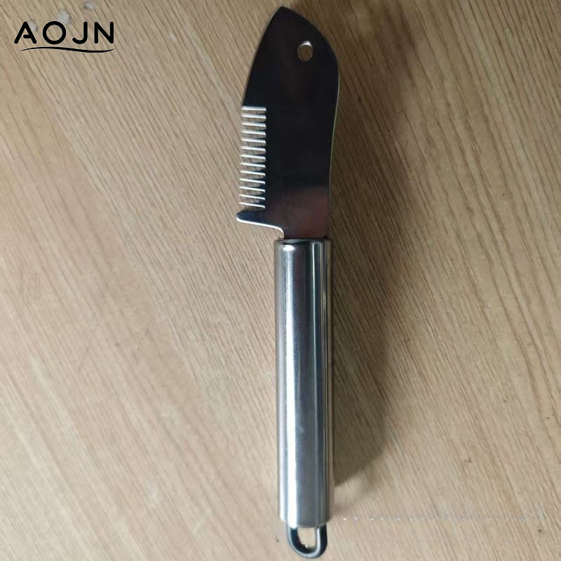 AOJN Stainless Steel Onion Cutter Knife for Fine Slicing and Chopping in Kitchen ราคา 24 บาท*ส่งฟรี