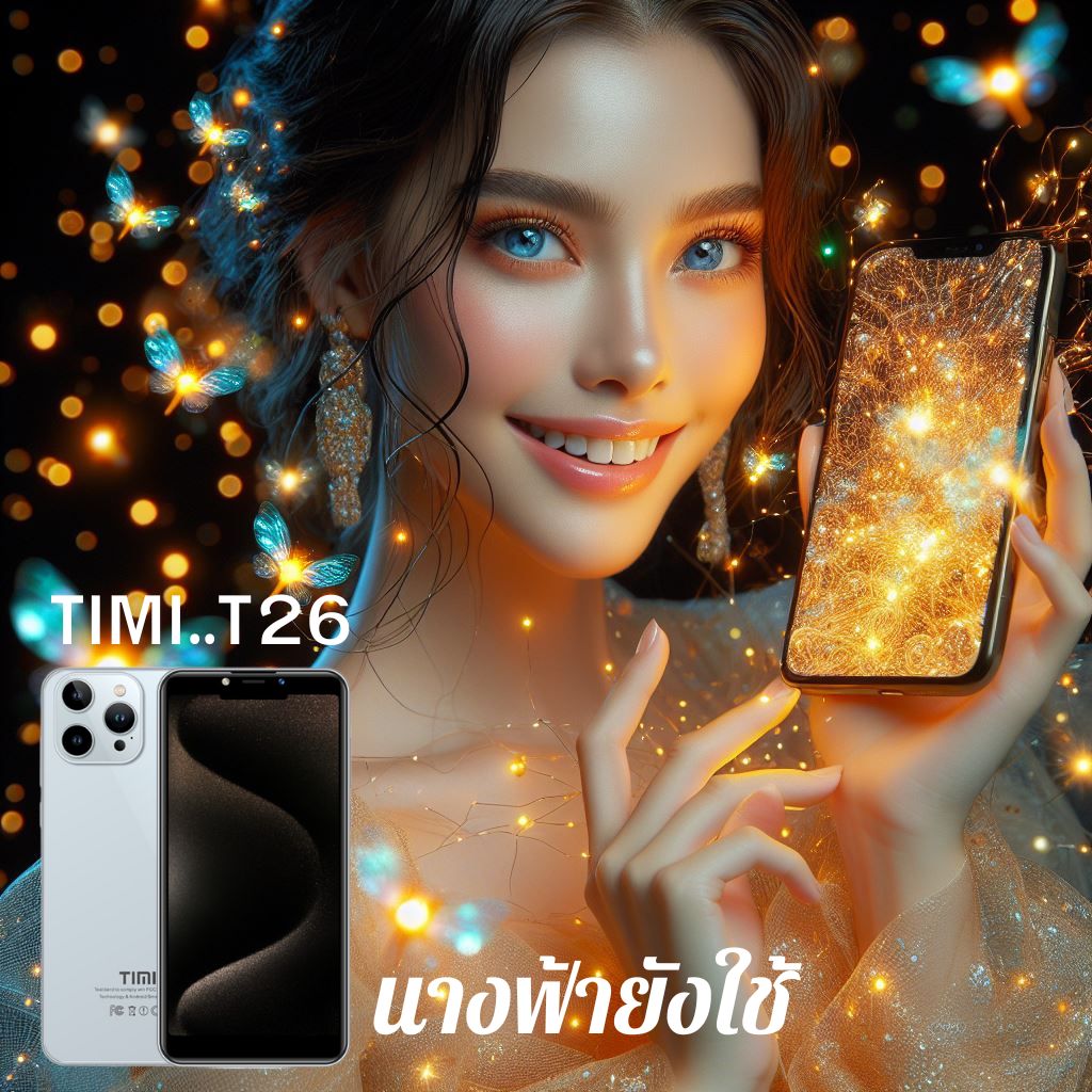 (ส่งเร็วจากไทย) TIMI T26 รุ่นใหม่ล่าสุด (6+128GB) โทรศัพท์มือถือ Android 11 จอใหญ่ 6.5 นิ้ว แบตเตอรี่ 5500mAh กล้อง 13MP ประกันศูนย์ไทย 1 ปี ราคา 1,888 บาท*ส่งฟรี