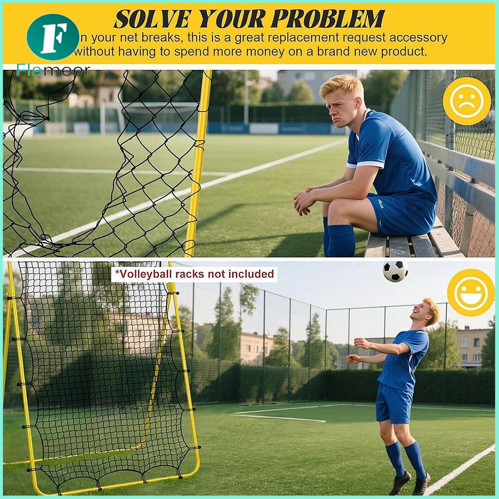 Volleyball Rebounder Net Training Equipment Easy to Install Premium Replace Practical Rebounds Net for Yard Outdoor Indoor ราคา 3,147 บาท*ส่งฟรี