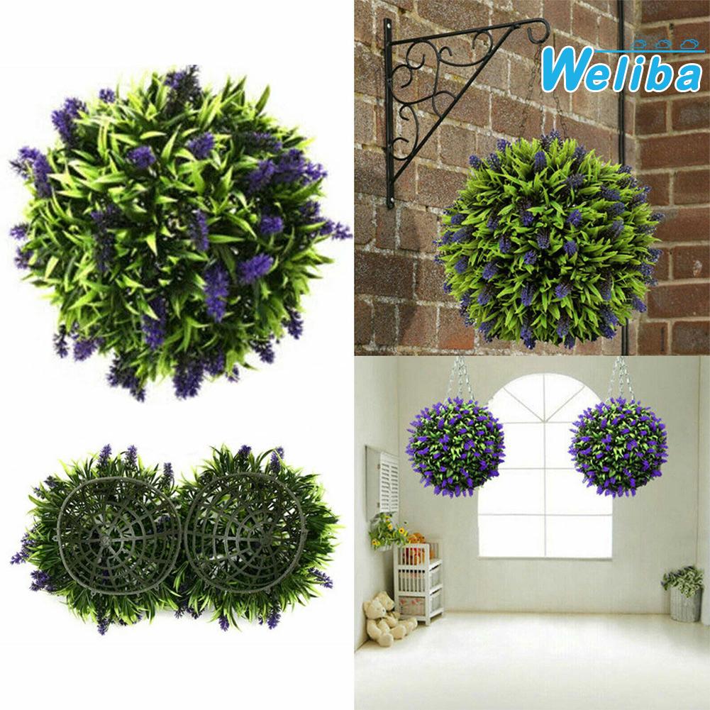 【Weliba】 Plastic Artificial Lavender Topiary Ball Hanging Basket for Party and Stage [New Hot Sale] ราคา 185 บาท*ส่งฟรี