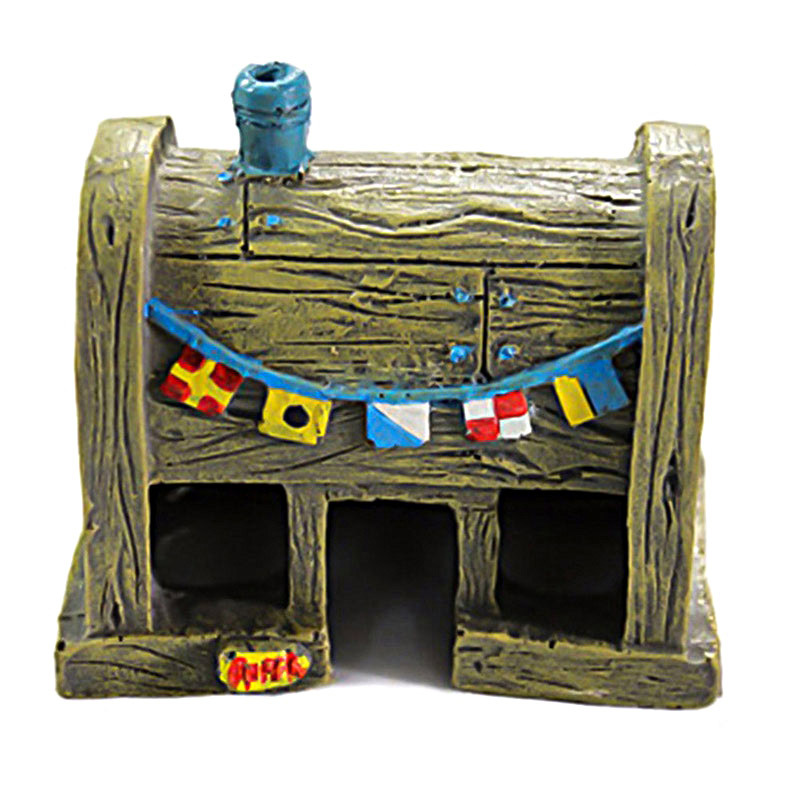 suyuluo SpongeBob Boss's Treasure House Crab Burger King Restaurant Resin Fish Tank Landscape Decoration Decorations