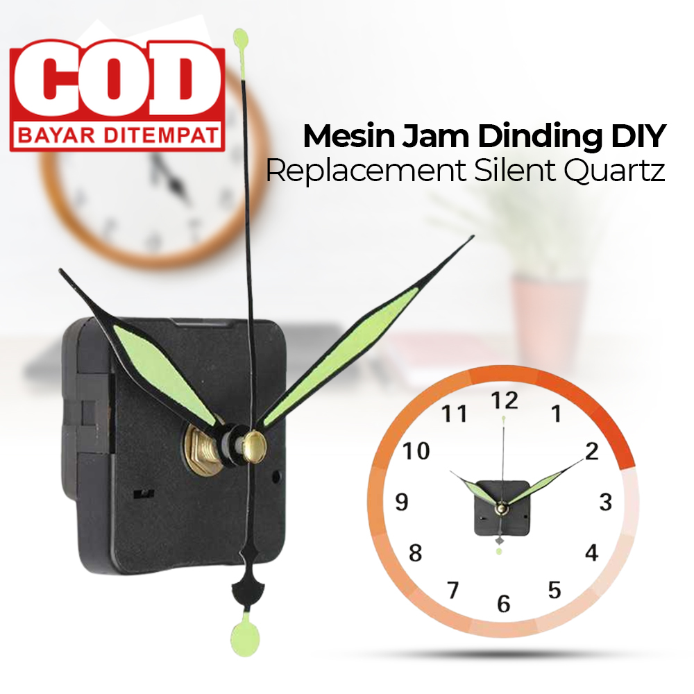 Mesin Jam Dinding DIY Replacement Silent Quartz