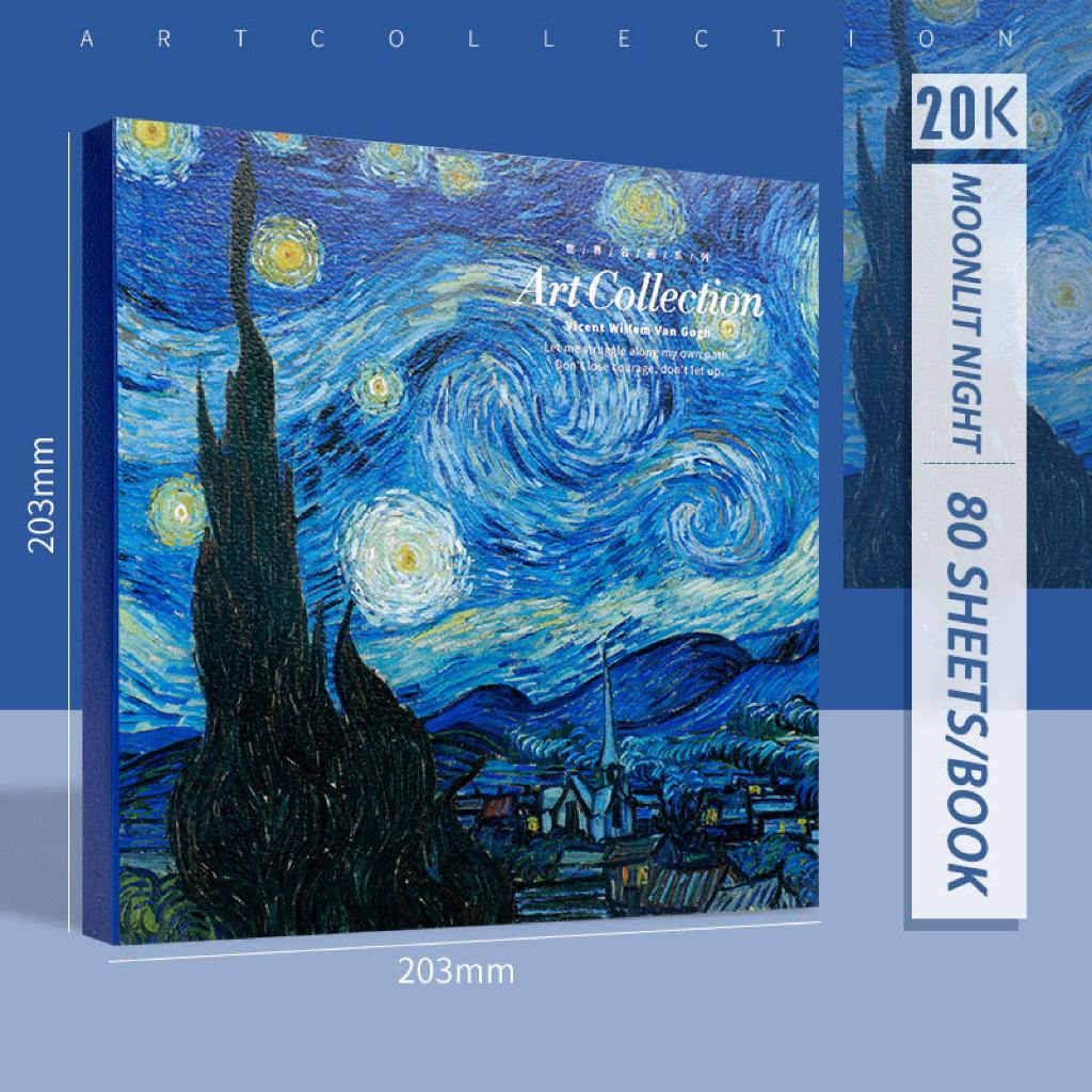 80 Sheets Thickened 20K Sketchbook Art Students Special Art Book Blank Picture Book Oil Painting Book Sketchbook