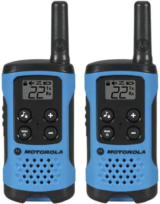 TWO 2 A pair of Motorola T100 Talkabout Radio Walkie Talkie Talkies