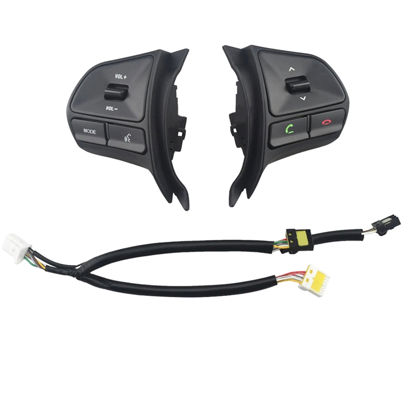 (QDNX) Multi-Function Steering Wheel Button Volume Adjustment Button Cruise Control Switch for 5Door