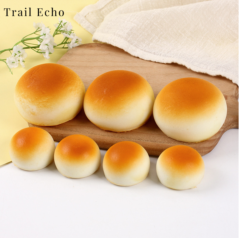 Trail Echo PU Soft Squishy Realistic Bread Toy Stress Relief Doughnut Shape Mini Food Model ราคา 20 บาท*ส่งฟรี