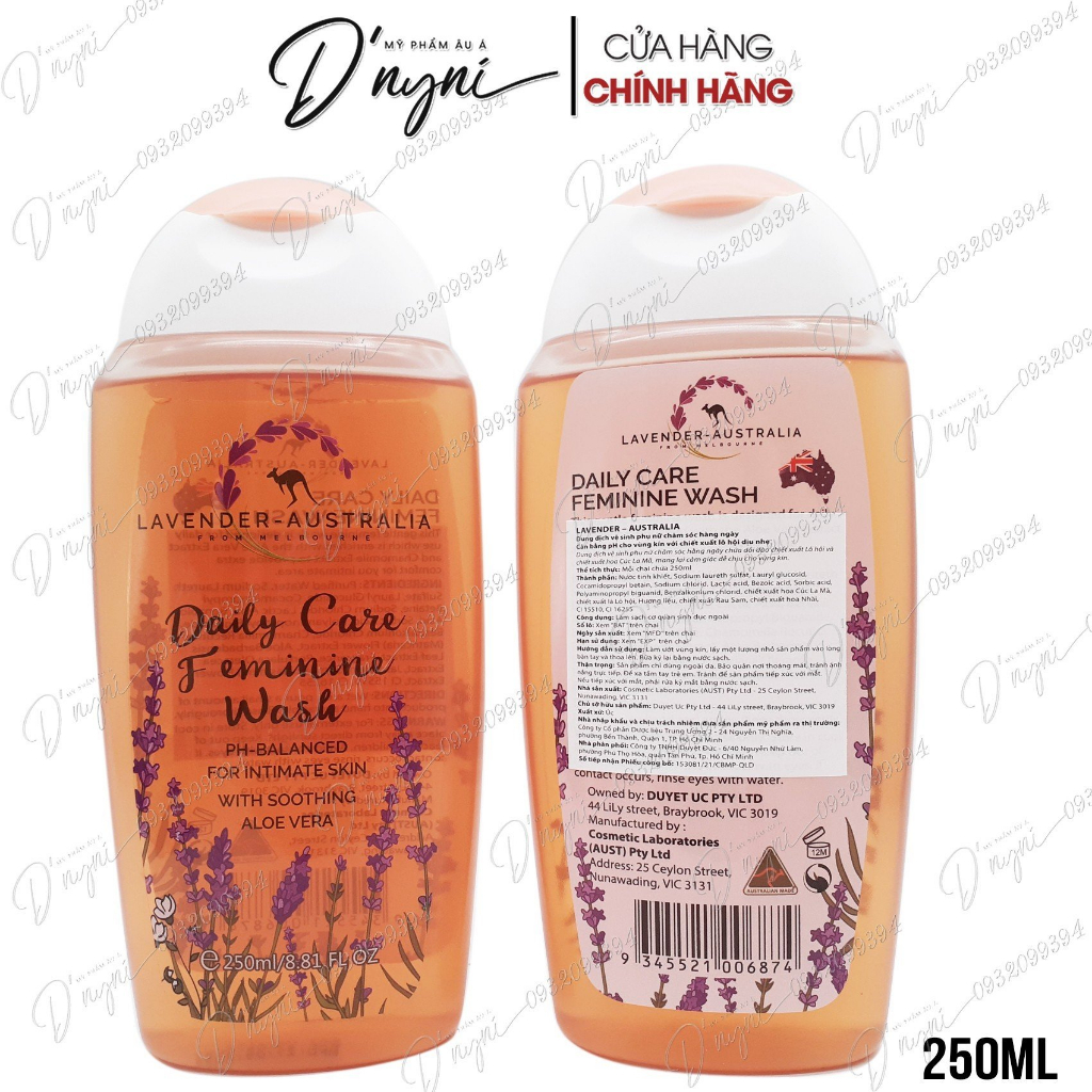 Dung Dịch Vệ Sinh Phụ Nữ Daily Care Feminine Wash Úc 250ml